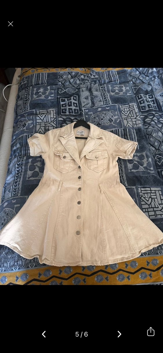 Kemerli Kısa Bohem Kadın Elbise - Görsel 4