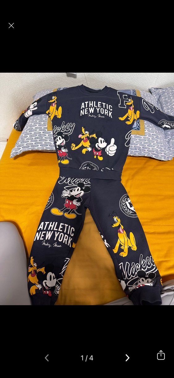 Çocuk Mickey Baskılı Rahat Esofman Takımı - Görsel 2