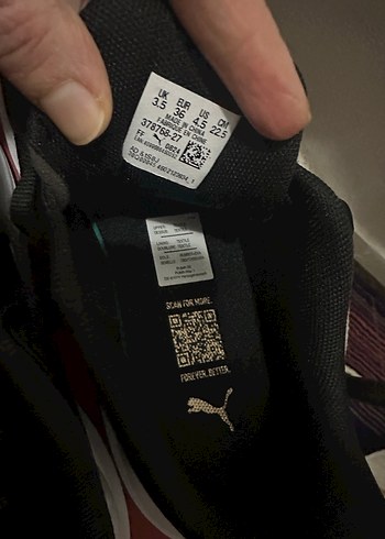 Siyah Puma Elastik Bağcıklı Spor Ayakkabı - Görsel 7