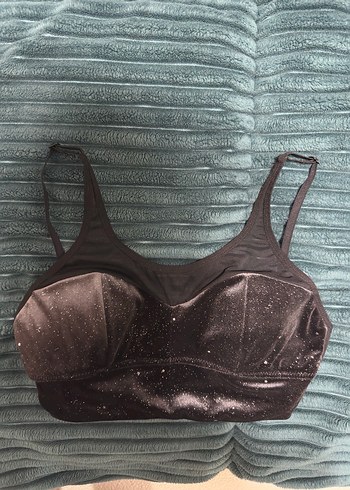 Penti Siyah Gotik Parlak Büstiyer - Görsel 2