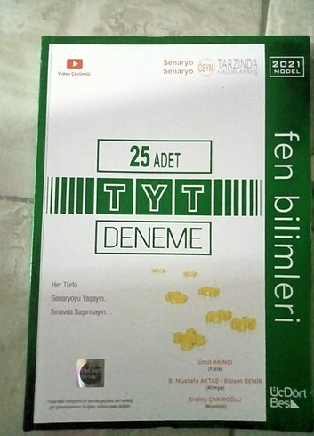 345 TYT FEN DENEMESI HIÇ ÇÖZÜLMEMİŞ 