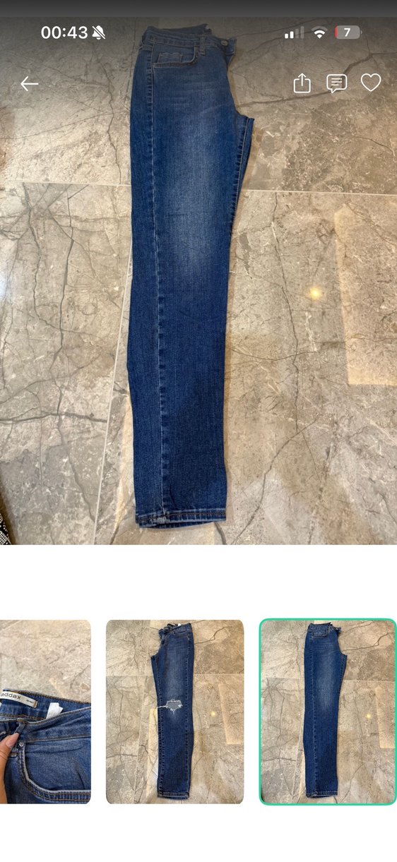 Koyu Mavi Denim Jean — görsel 3/4