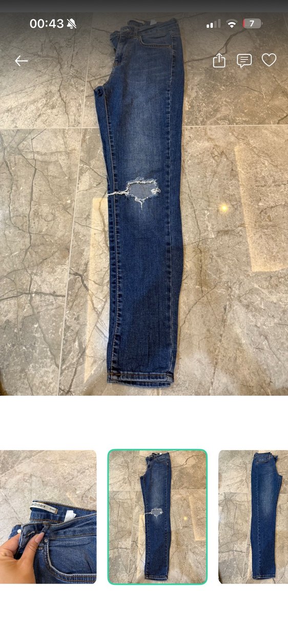 Koyu Mavi Denim Jean — görsel 2/4