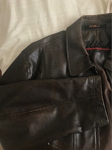 m Beden kahverengi Renk Vintage Oversize Deri Ceket