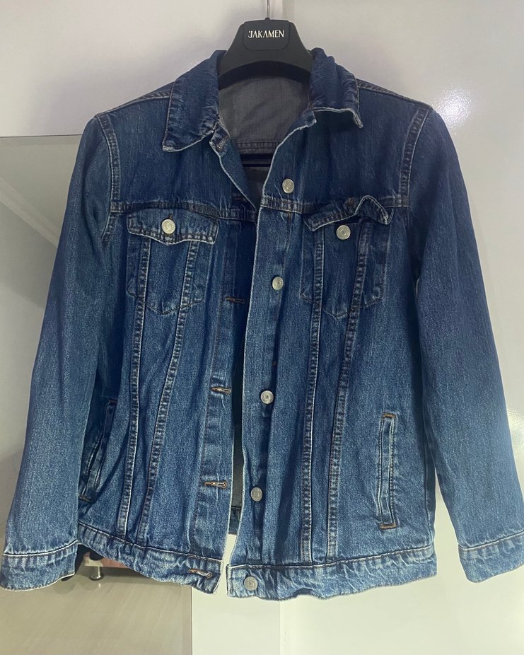 Kadın Düğmeli Denim Ceket - Görsel 2