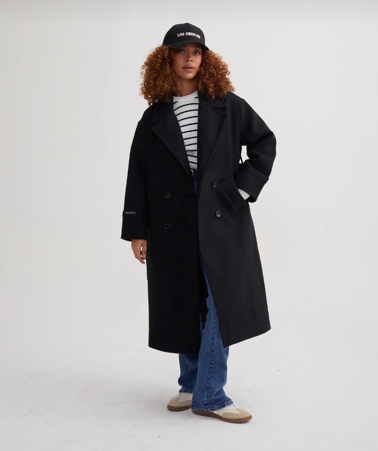 Siyah Kuşaklı Uzun Kaban - Görsel 2