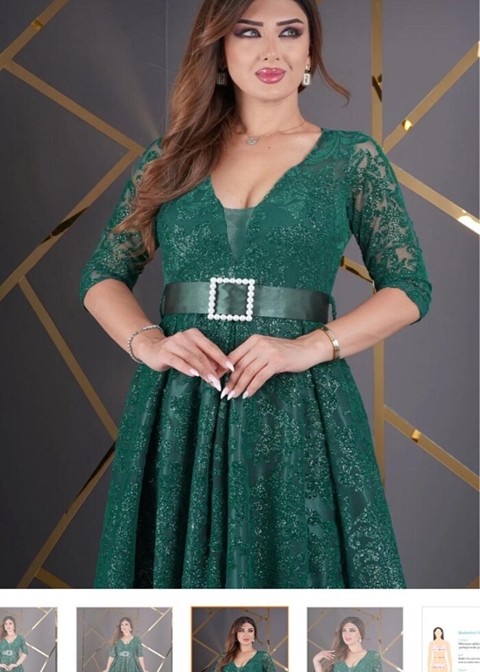 Yesil abiye - Görsel 3