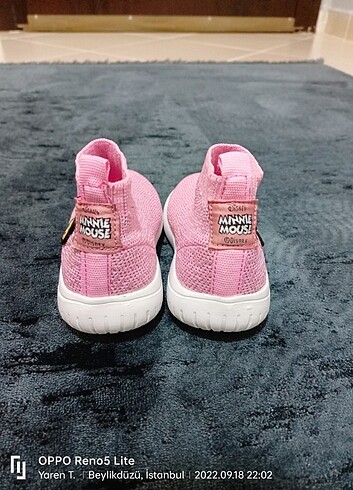 22 Beden Kız bebek spor ayakkabı 