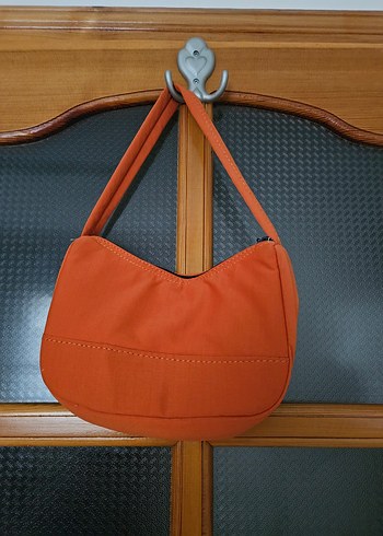 Turuncu Kadın Fermuarlı Omuz Çantası - Görsel 2