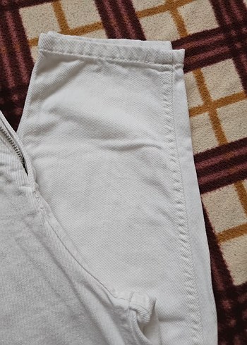 Kadın beyaz kot pantolon - Görsel 3