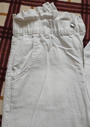 Kadın beyaz kot pantolon - Görsel 2