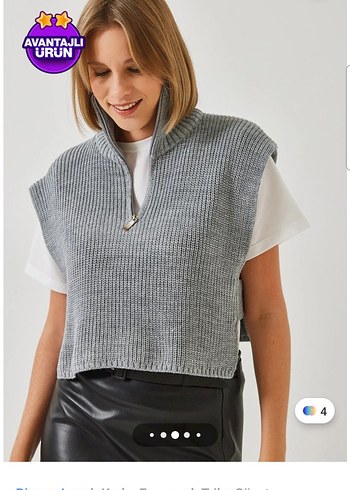 Kadın triko süveter - Görsel 2