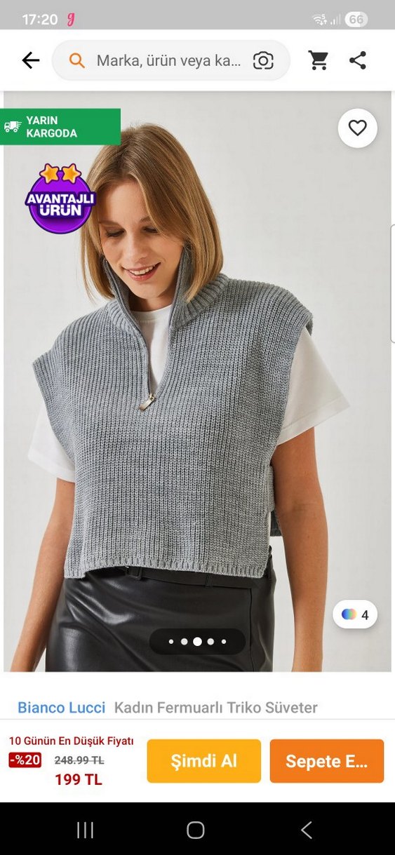 Kadın triko süveter - Görsel 2