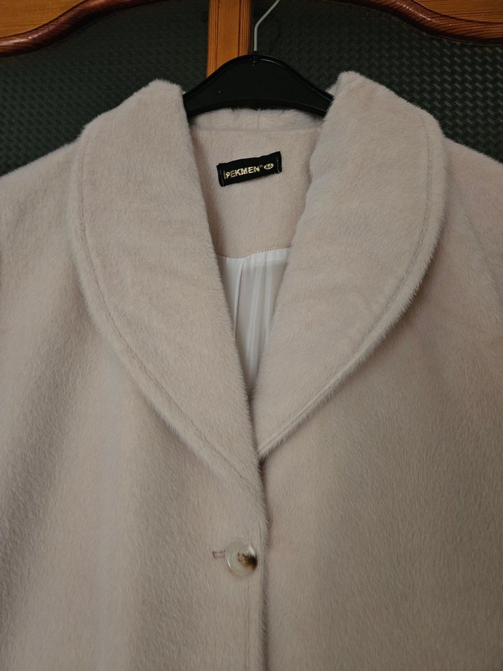 Kadın krem kaban - Görsel 2