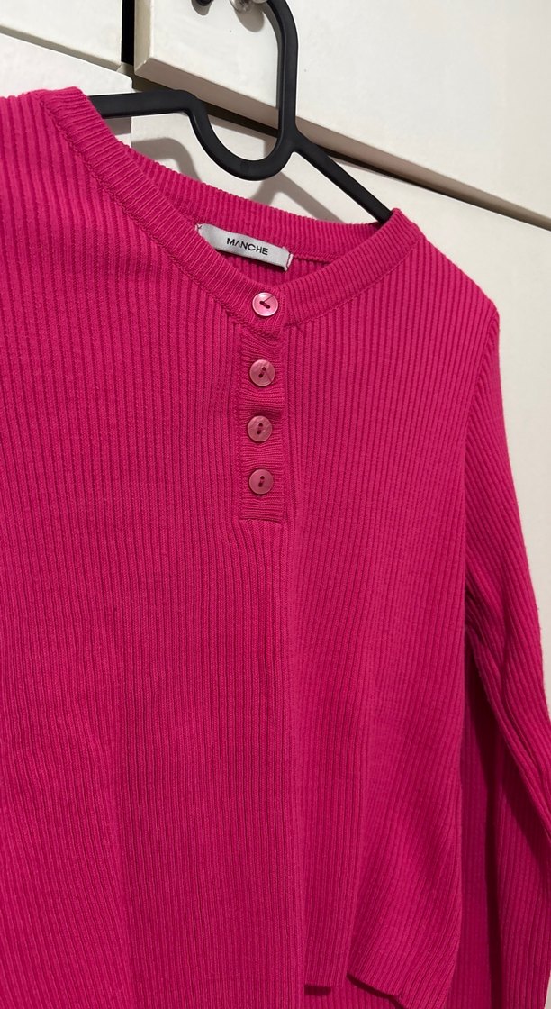 Manche Pembe triko Takım - Görsel 2