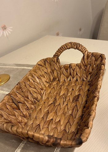 Kahverengi Hasır Sepet - Görsel 3