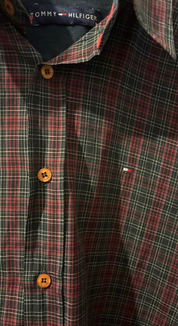 Bordo Düğmeli Uzun Kollu Erkek Gömlek - Görsel 3