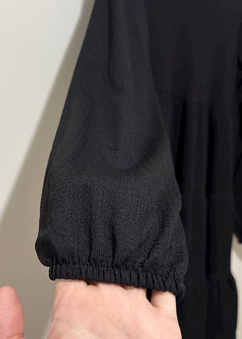 Siyah Kadın Uzun Kollu Triko Elbise - Görsel 2