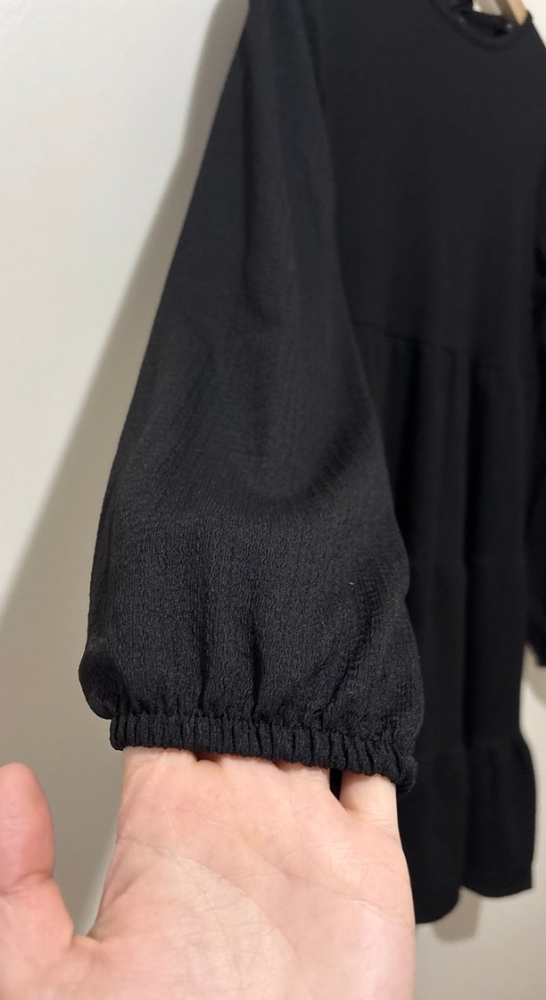 Siyah Kadın Uzun Kollu Triko Elbise - Görsel 2