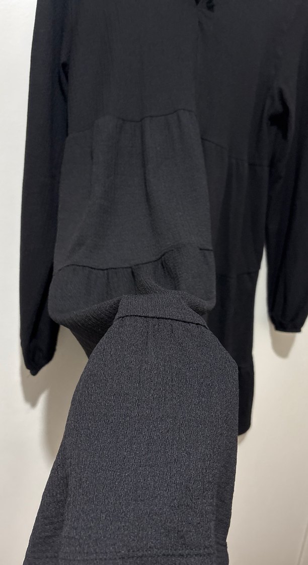 Siyah Kadın Uzun Kollu Triko Elbise - Görsel 5