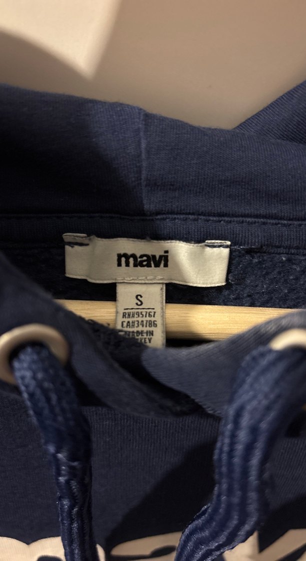 Mavi Kadın Kapüşonlu Sweatshirt - Görsel 2