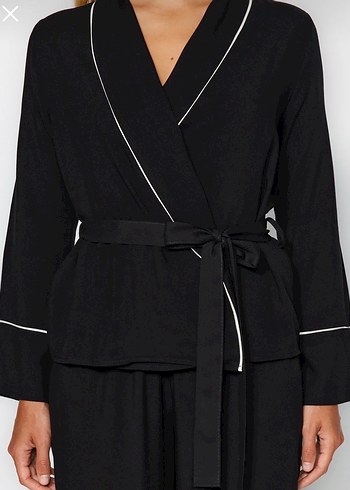 Siyah Hamile ve Emzirme Pijama Takımı - Görsel 2