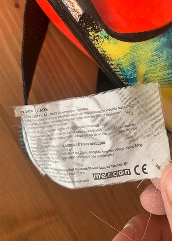 Renkli Disney Pixar Cars Biker Kask - Görsel 3