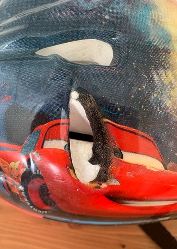 Renkli Disney Pixar Cars Biker Kask - Görsel 4