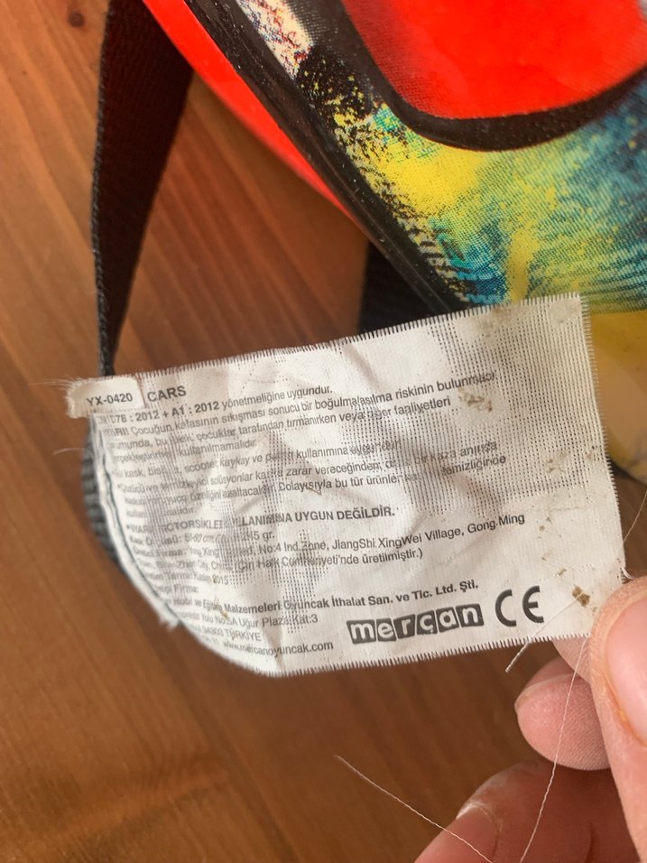 Renkli Disney Pixar Cars Biker Kask - Görsel 3