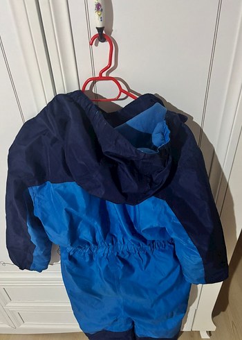 Fermuarlı Lacivert Mavi Bebek Kayak Tulumu - Görsel 9