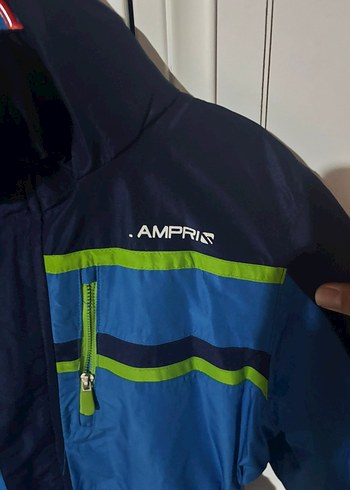 Fermuarlı Lacivert Mavi Bebek Kayak Tulumu - Görsel 4