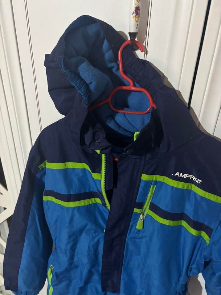 Fermuarlı Lacivert Mavi Bebek Kayak Tulumu - Görsel 3