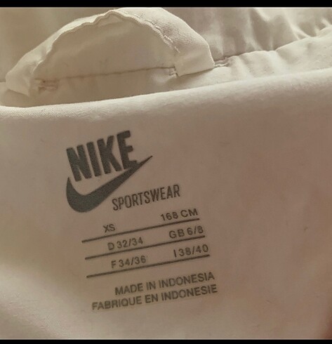 xs Beden Nike eşofman üstü