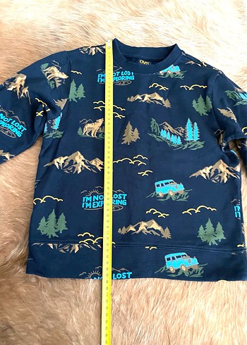 Erkek Çocuk Lacivert Baskılı Sweatshirt - Görsel 2