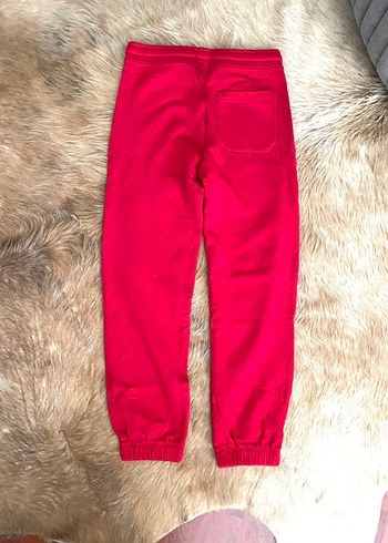 Kırmızı Rahat Kesim Eşofman Altı - Görsel 2