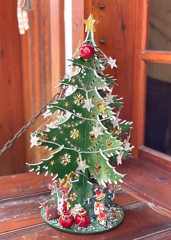 Renkli Ahşap Yılbaşı Ağacı Dekoru - Görsel 4