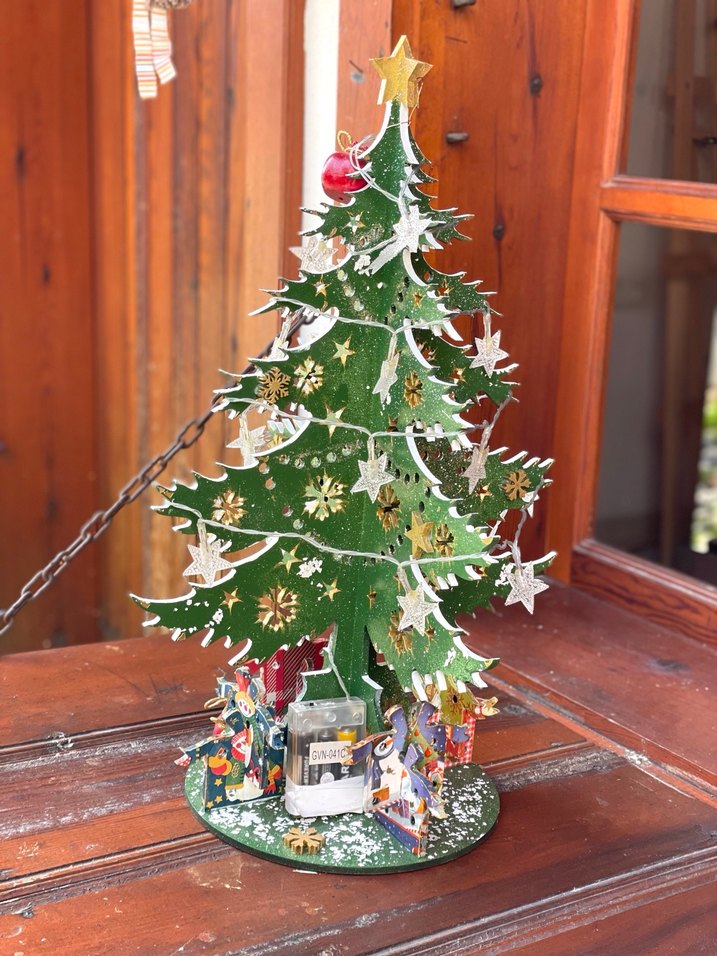 Renkli Ahşap Yılbaşı Ağacı Dekoru - Görsel 3