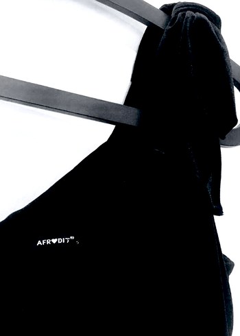 Siyah Süet Straplez Mini Elbise - Görsel 4