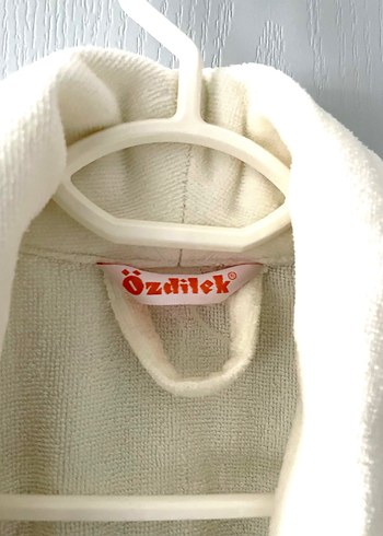 Özdilek İşlemeli Beyaz Bohem Bornoz - Görsel 3