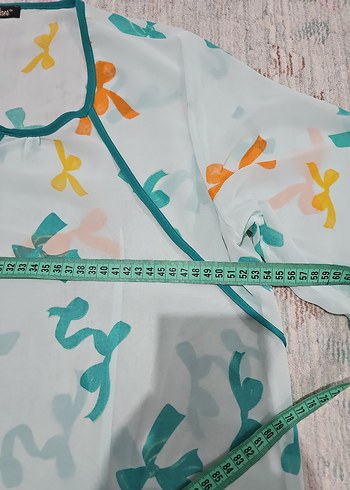 Renkli Desenli pareo - Görsel 4