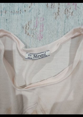 Kızlar için uzun kollu dantel detaylı tişört - Görsel 5