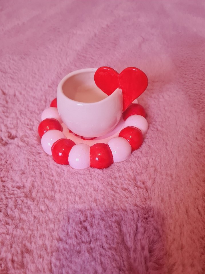 Kelebek bubble taki tabağı, altlik - Görsel 2