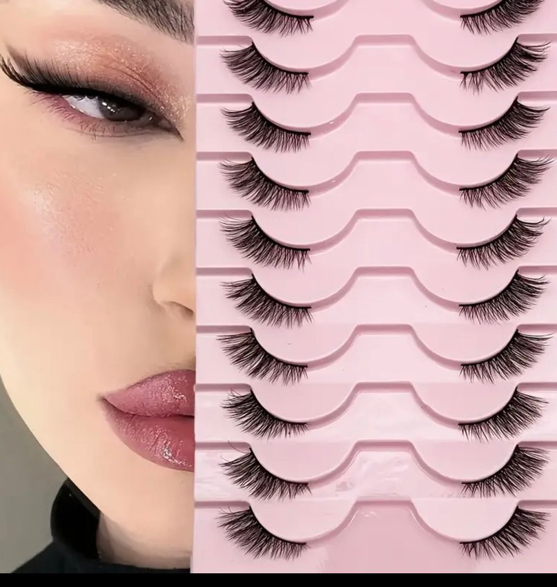 Pembe Takma Kirpik Seti - Görsel 3