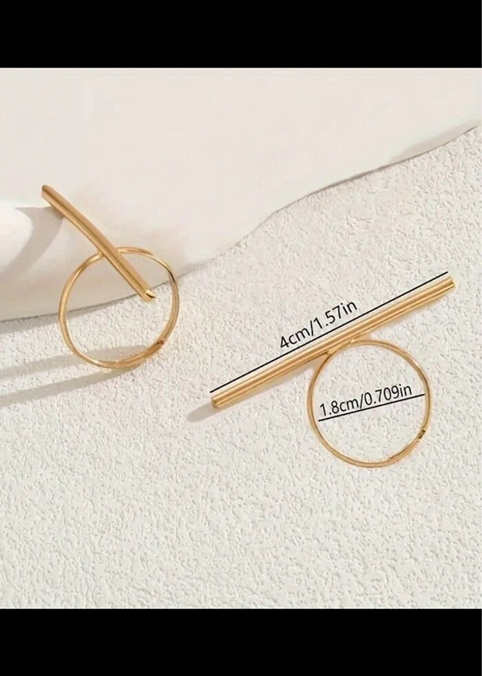 2 adet minimalist yüzük - Görsel 2