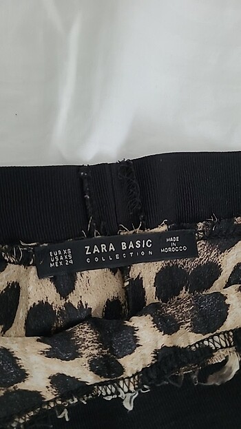 xs Beden çeşitli Renk Zara Leopar Piliseli Etek