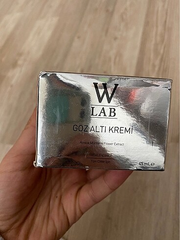 W lab gözaltı kremi sıfır