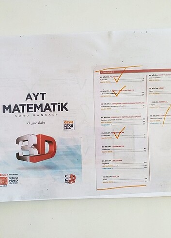 3D ayt matematik soru bankası 