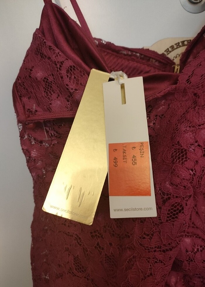 Etiketli abiye elbise  - Görsel 4