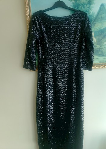 pullu abiye kuyruklu elbise - Görsel 5