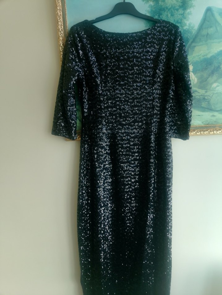 pullu abiye kuyruklu elbise - Görsel 5